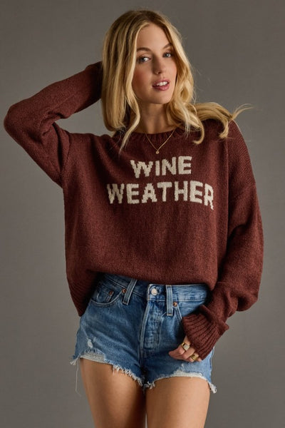 Preorder Wine Weather Sweater Top