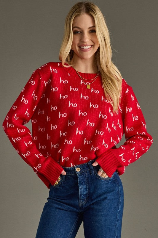Ho Ho Ho Sweater Top
