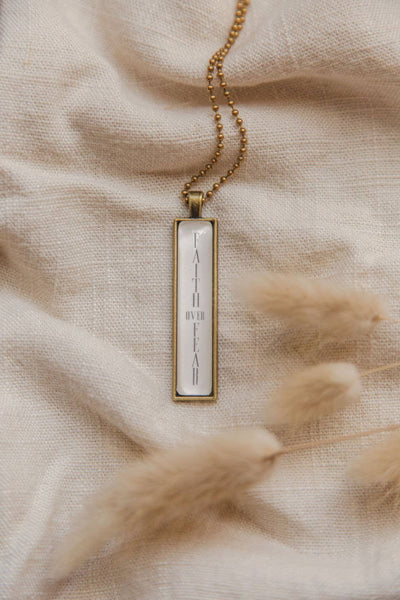 Faith Over Fear Necklace