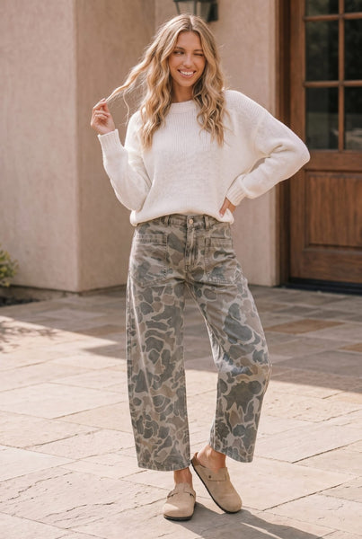 Preorder Love Camo Utility Denim Jeans