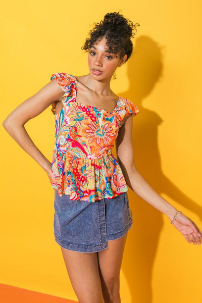 Summer Floral Top