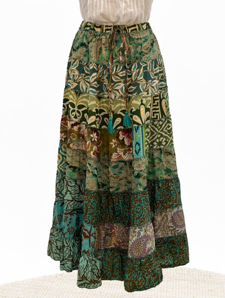 Preorder Stevie Multi Green Skirt