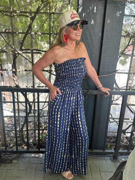 Khush Lawai Strapless Jumpsuit