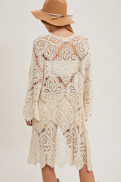 Crochet Bell Sleeve Cardigan