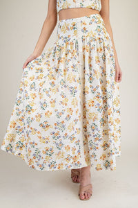 Floral Printed Maxi Skirt