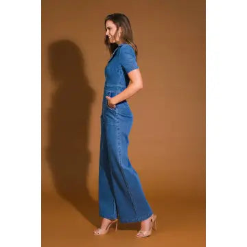 Preorder A Washed Denim Jumpsuit