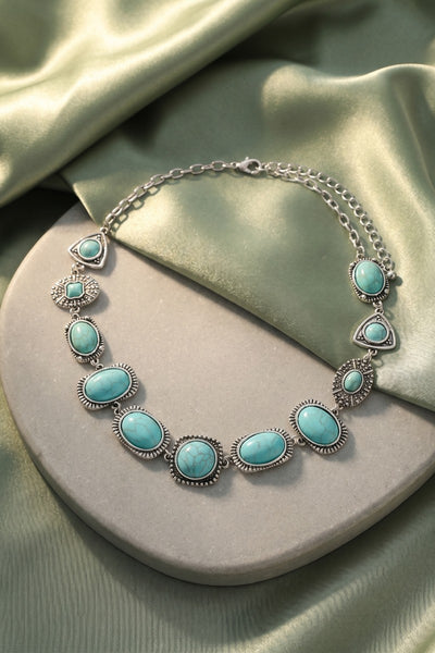 Turquoise Western Collar Necklace