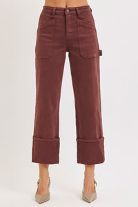 Risen Cuffed Patch Pocket Jeans