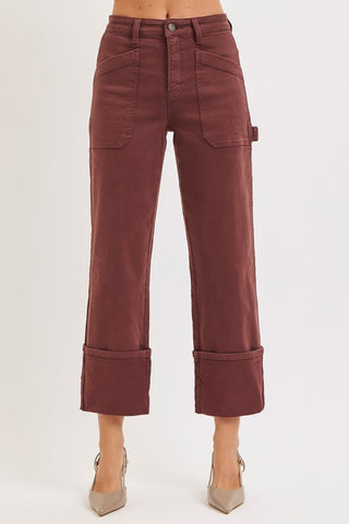 Risen Cuffed Patch Pocket Jeans