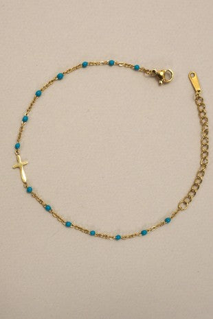 Tarnish Free Cross Bracelet