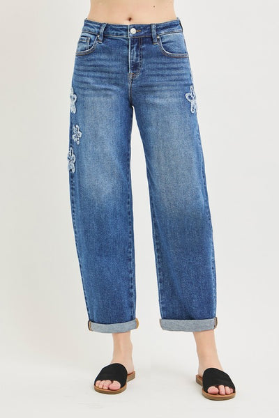 Preorder Risen Cropped Barrel Jeans