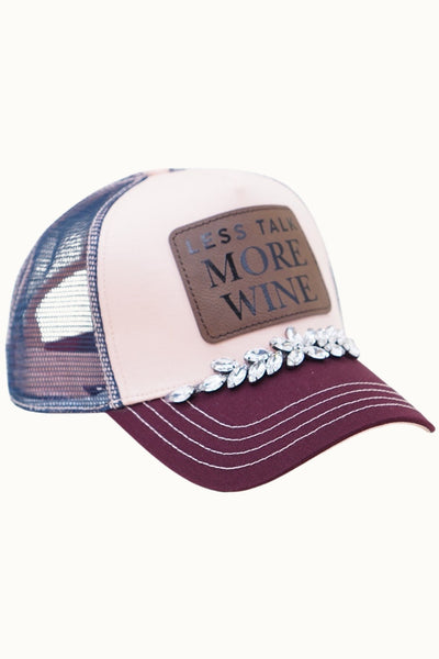 “Less Talk More Wine” Trucker Hats