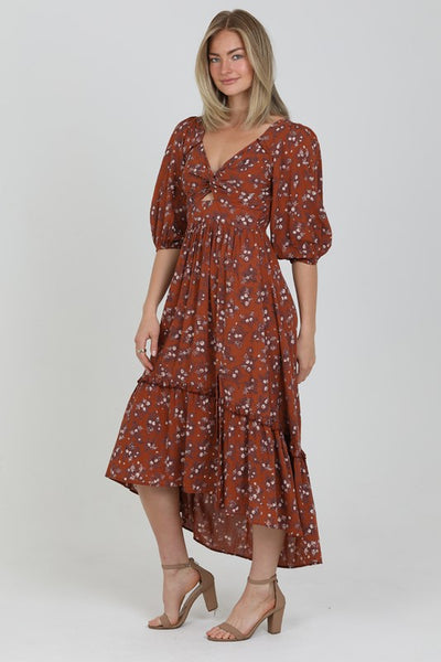 Ginger Twist Front Dress