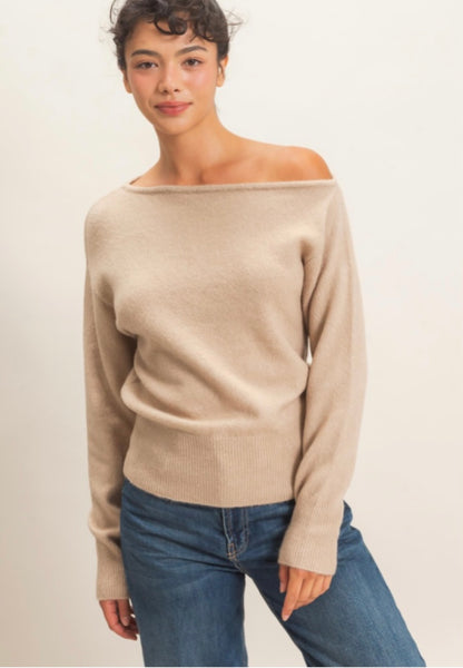 Janis Off The Shoulder Sweater Top