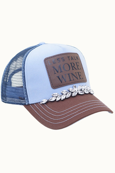 “Less Talk More Wine” Trucker Hats
