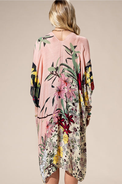Zephylily Floral Kimono Cardigan