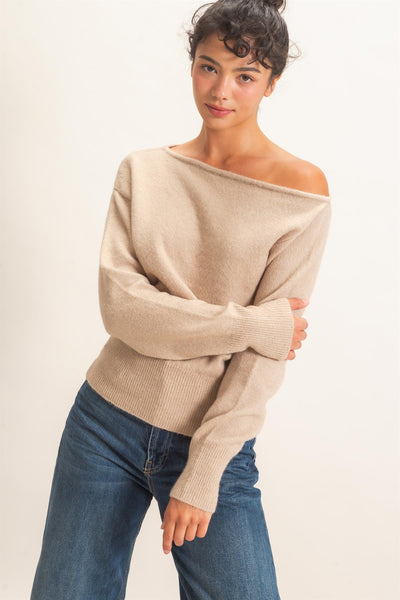 Janis Off The Shoulder Sweater Top
