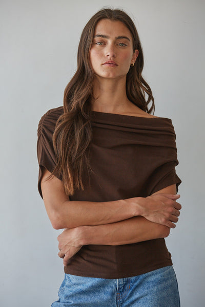 Drape Off The Shoulder Top