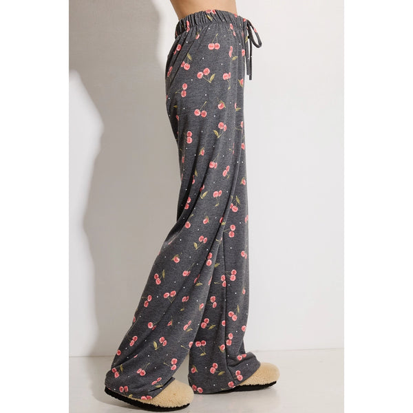 All Over Cherry Lounge Top & Pant Set