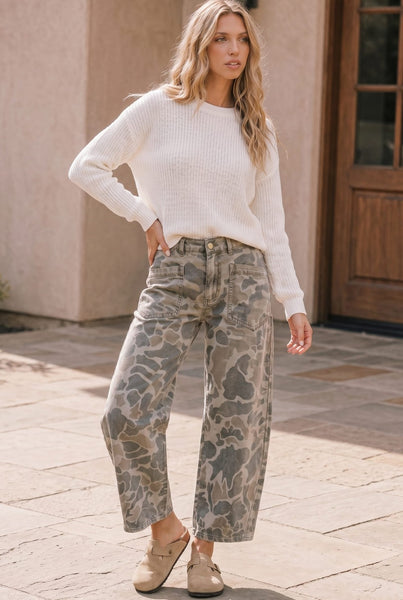 Preorder Love Camo Utility Denim Jeans