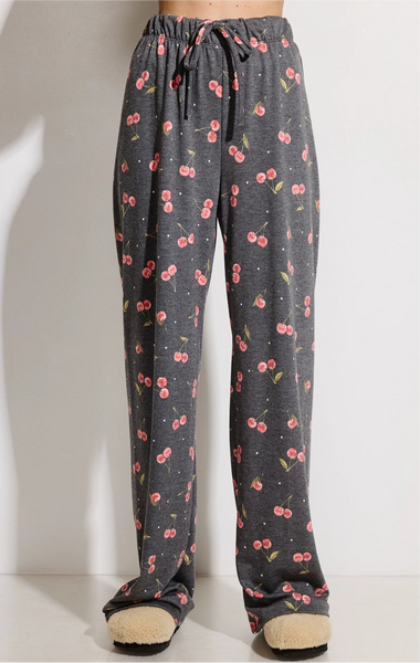 All Over Cherry Lounge Top & Pant Set