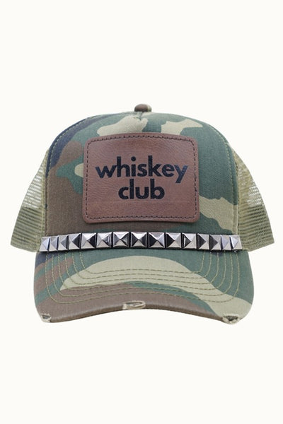 Whiskey Club Camo Hat