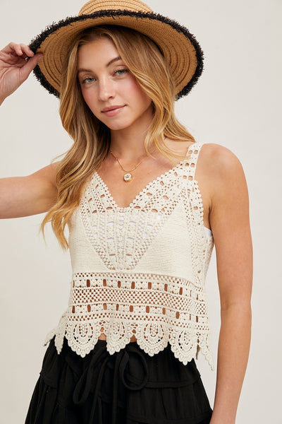 Preorder Crochet Lace Tank Top