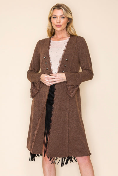 Long Line Knit Jacket