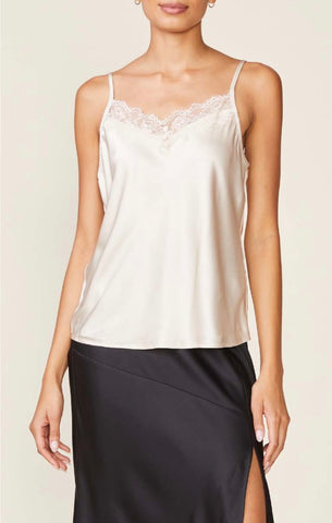 Lace Satin Cami Top