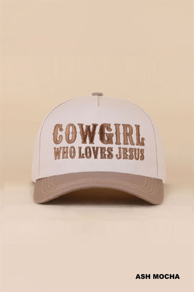 “Cowgirl Who Loves Jesus” SnapBack Trucker Hat