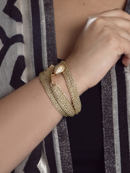 Mesh Twisted Orb Bracelet