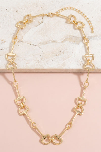 Horsebit Link Chain Necklace