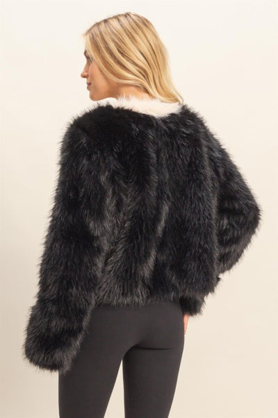 Playful Faux Fur Jacket