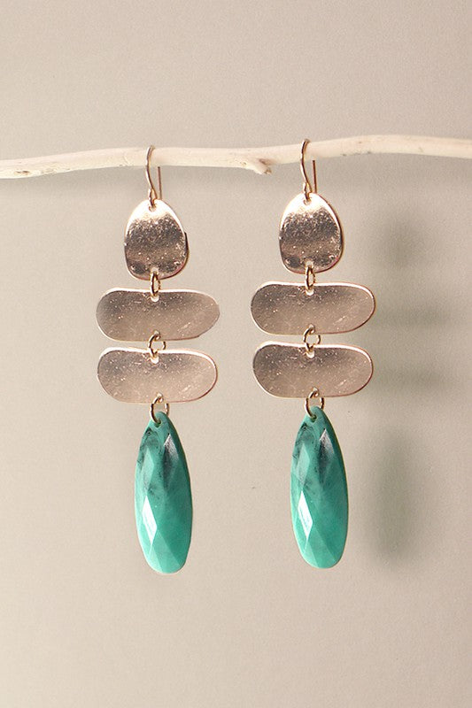 Turquoise Teardrop Earrings