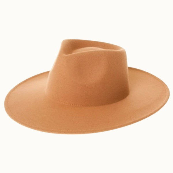 Wide Brim Vegan Felt Hat