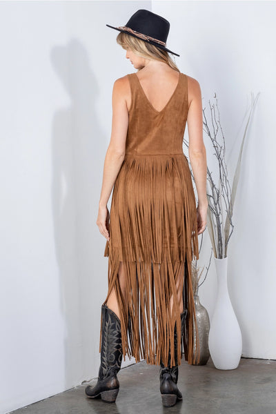 Preorder Western Long Fringe Dress
