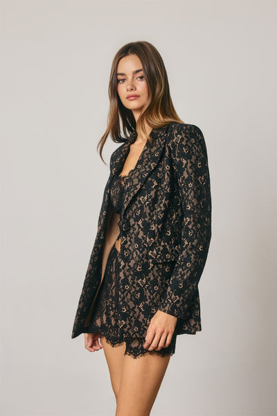 Preorder Floral Lace Tailored Jacket