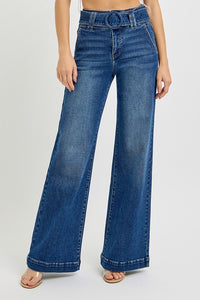 Belted Tummy Control Denim Jeans
