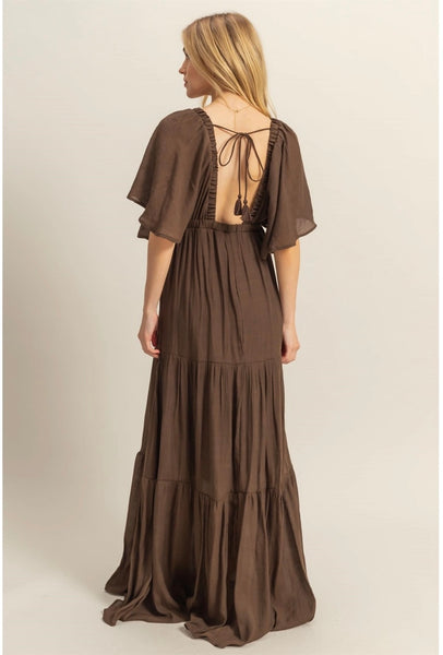 Fiona Flowy Tiered Maxi Dress