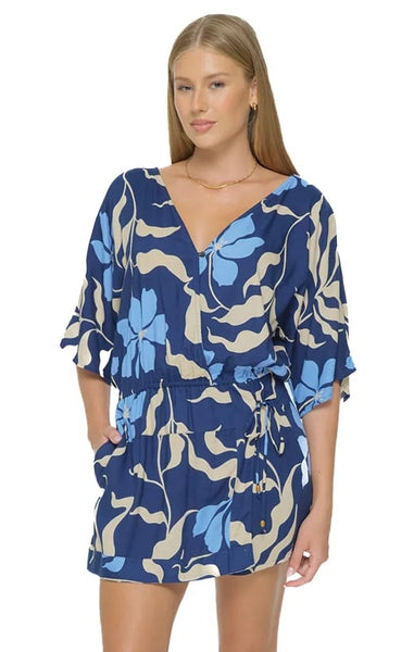 Khush Rielle Fleur Navy Romper