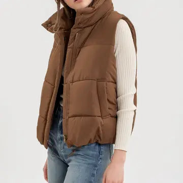 Zip Up Puffer Vest