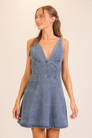 Lorna Stretch Denim Dress