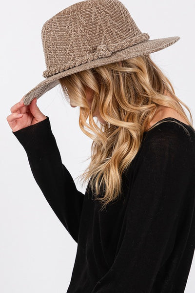 Chenille Winter Fedora Hat