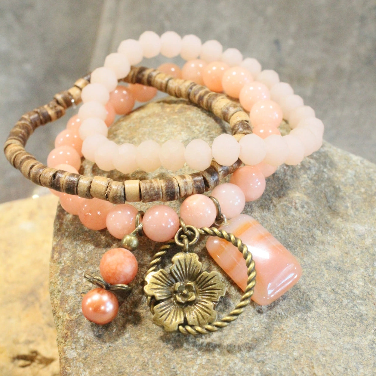 Hop To It Bunny Blush Bracelet Set