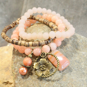 Hop To It Bunny Blush Bracelet Set