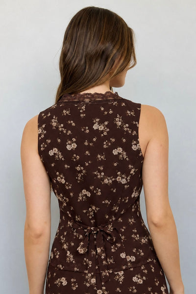 Floral Lace Button Down Top
