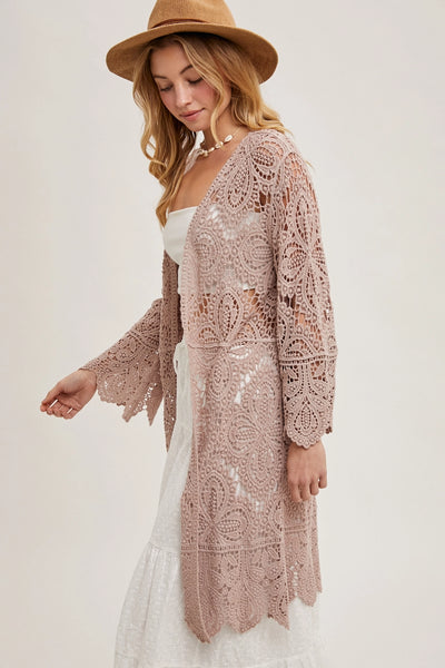 Pen Crochet Bell Sleeved Cardigan