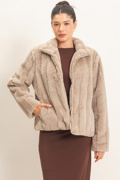 Luxury Faux Fur Jacket