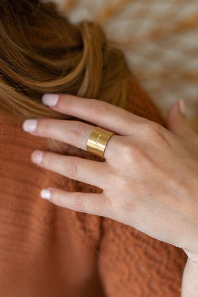 “Faith” 14K Ring