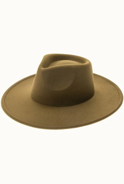 Wide Brim Vegan Felt Hat